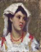 Leonardo Bazzaro Young Woman from Ciociara oil painting reproduction